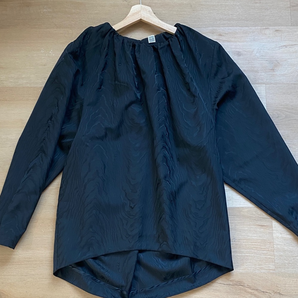 Toteme Black Long Sleeve Blouse